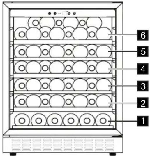 AEG SWB66001DG - VINOPBEVARING - 2