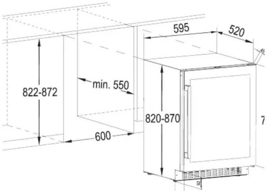 AEG SWB66001DG - MOHTAXHbIE PA3MEPbl (MM) I TPEBOAHN K BEHTNJLJIIN - 1