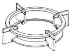 Atag HG8411MBB - Wok ring and small pan grid - 1