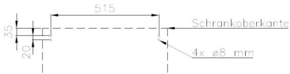 GRAM F 410 RH 60 HZ LM 5M - Wichtig! Nur für Schranke mit Glastür: - 1