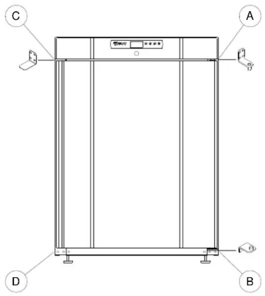 GRAM F 410 RH 60 HZ LM 5M - Omkeren van de deur - 1