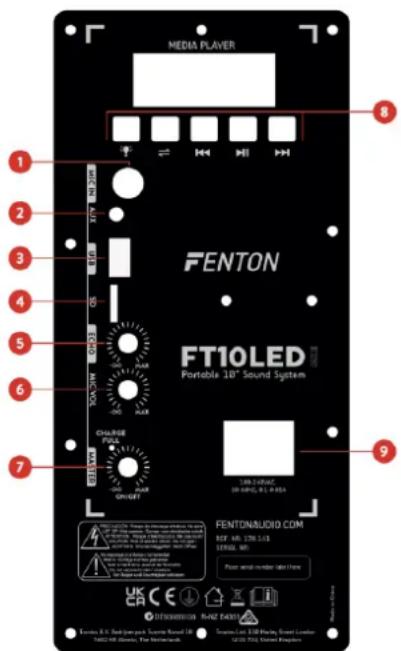 Fenton FT10LED - MANDO A DISTANCIA (sólo para Mediaplayer) - 1