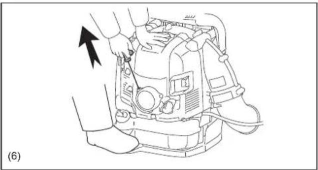 MAKITA EB7650WH - Avviamento del sofiatore - 11