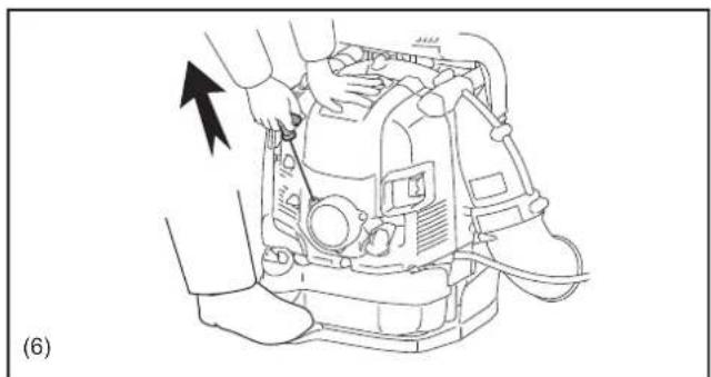 MAKITA EB7650WH - 1) Quando o motor está frio ou antes o reabastecimento (arranque a frio) - 3
