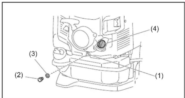 MAKITA EB7650WH - Procedimiento para combustir el aceite - 1