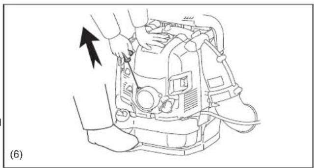 MAKITA EB7650WH - Starten van de blazer - 11