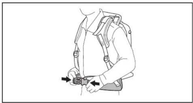 MAKITA EB7650WH - Réglement des courroies d'épaule - 3