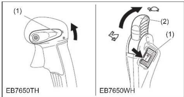 MAKITA EB7650WH - 1) Bei kaltem Motor oder nach dem Aufttanken (Kaltstart) - 1