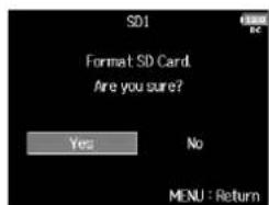 ZOOM F8n - Pressez MENU. - 4