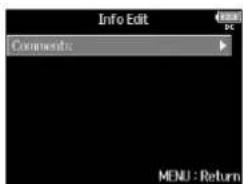 ZOOM F8n - Sélection de commentaires dans l'historique - 6