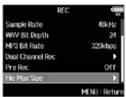 ZOOM F8n - Pressez MENU - 2