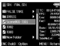 ZOOM F8n - Avec , sélectionnez la - 1