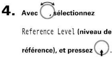 ZOOM F8n - Réglage du niveau de référence pour les indicateurs de niveau - 1