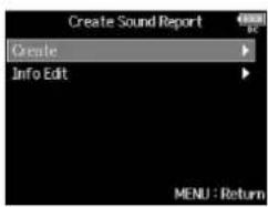 ZOOM F8n - Écriture d'un rapport audio - 2