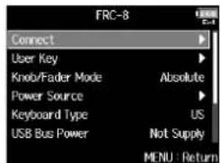 ZOOM F8n - Pressez MENU - 3