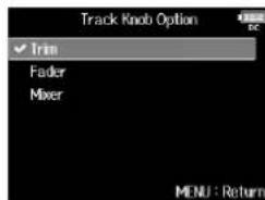 ZOOM F8n - Avec , sélectionnez Trim et pressez - 1