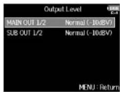 ZOOM F8n - Pressez MENU. - 3