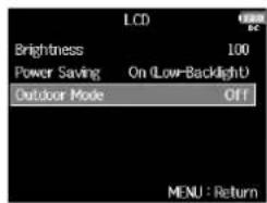 ZOOM F8n - Réglage de lisibilité sous lumière vive - 2