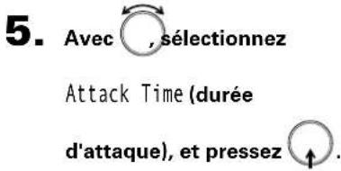 ZOOM F8n - Réglage de la durée d'attaque - 1