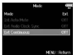 ZOOM F8n - Activation automatique du timecode interne en l'absence de réception de timecode externe - 2