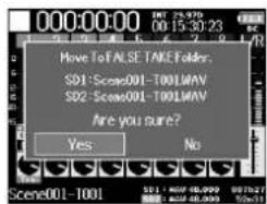 ZOOM F8n - Avec , sélectionnez Yes (oui), et pressez . - 1