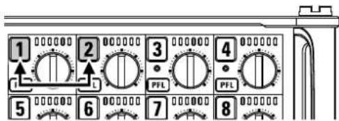 ZOOM F8n - Couplage des entrées en paire stéréo - 1