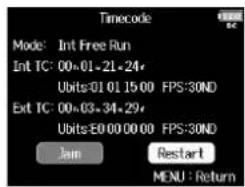 ZOOM F8n - Recalage du timecode interne - 2