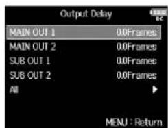 ZOOM F8n - Pressez MENU. - 3