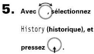 ZOOM F8n - Sélection d'un nom de piste dans l'historique - 1