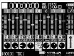 ZOOM F8n - Ajustez le niveau d'entrée de - 1