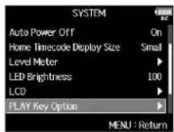 ZOOM F8n - Pressez MENU - 2