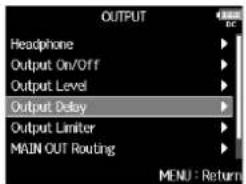 ZOOM F8n - Pressez MENU. - 2