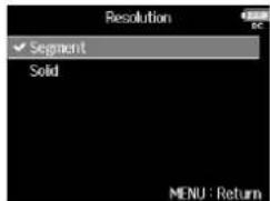 ZOOM F8n - Réglage de résolution des indicateurs de niveau - 4
