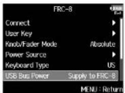 ZOOM F8n - Pressez MENU - 3