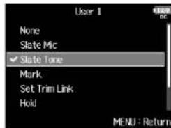 ZOOM F8n - Réglage des touches assignables pour le FRO (Key) - 5