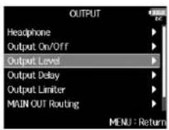 ZOOM F8n - Pressez MENU. - 2