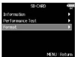 ZOOM F8n - Pressez MENU. - 2