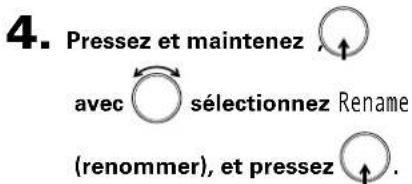 ZOOM F8n - Changement des noms de dossier et de prise - 1