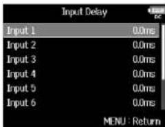 ZOOM F8n - Retard des signaux d'entrée (Input Delay) - 9