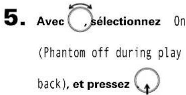 ZOOM F8n - Désactivation de l'alimentation fantôme pendant la lecture - 3