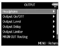 ZOOM F8n - Pressez MENU - 2