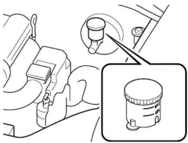 MAZDA MX5 (2003) - Vérification du niveau de liquide de frein - 1