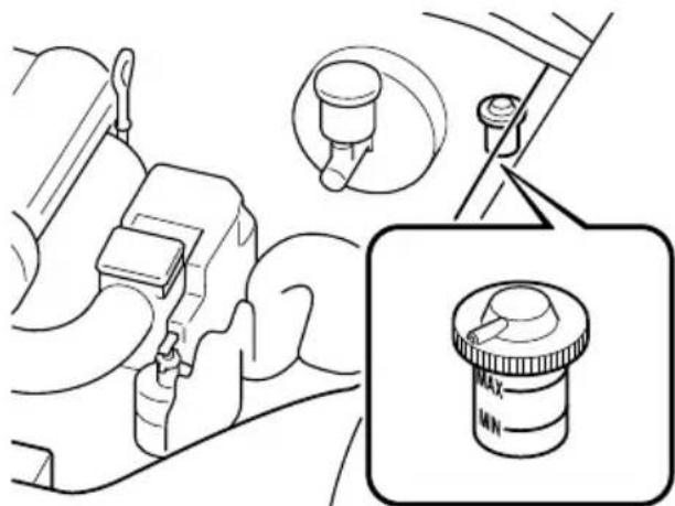 MAZDA MX5 (2003) - Vérification du niveau de liquide d'embrayage - 1
