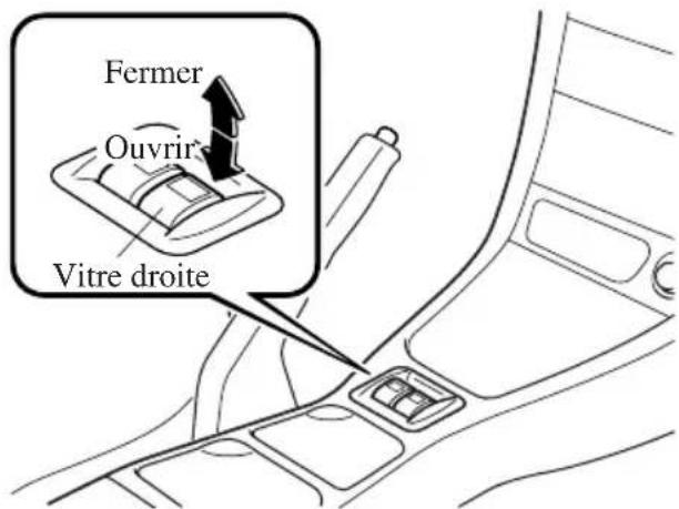 MAZDA MX5 (2003) - Fonctionnement des vitres électriques côté passagers - 1