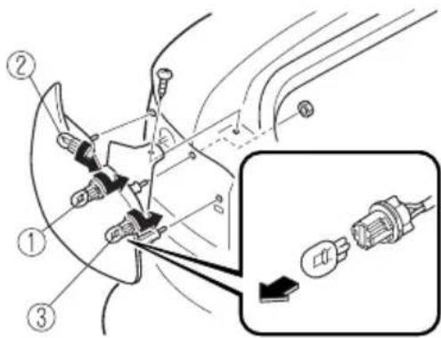 MAZDA MX5 (2003) - Accès aux ampoules arrière - 2