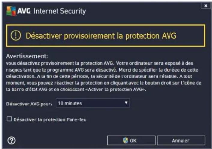 AVG Internet Security (2013) - Désactivation de la protection AVG - 1