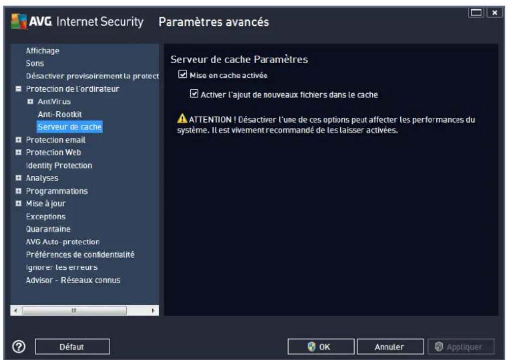 AVG Internet Security (2013) - Serveur de cache - 1