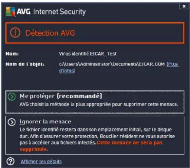 AVG Internet Security (2013) - Détection du Bouclier résident - 1