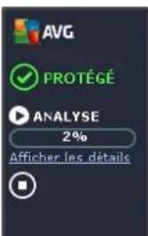 AVG Internet Security (2013) - Commandes du gadget AVG - 1
