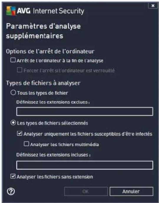 AVG Internet Security (2013) - Modification de la configuration de l'analyse - 2